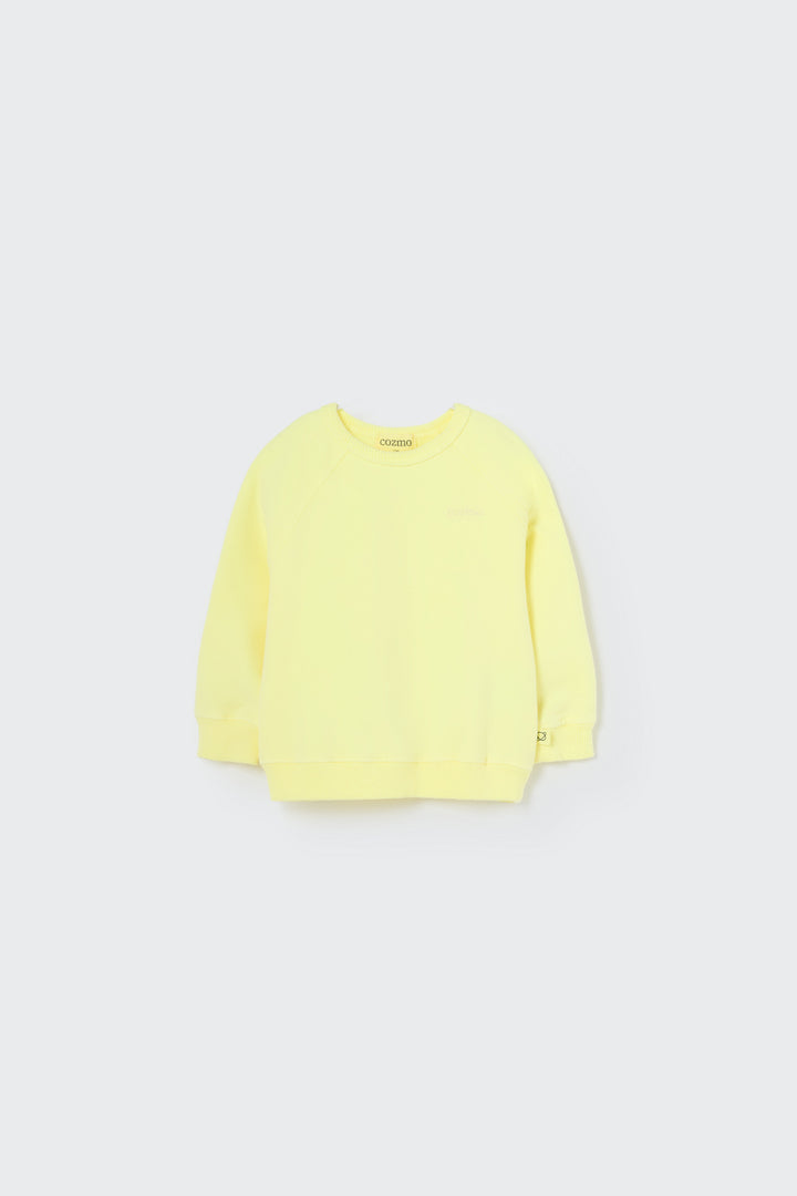 BRUNO234S5-SOFT PLUSH BABY SWEATSHIRT-neon yellow