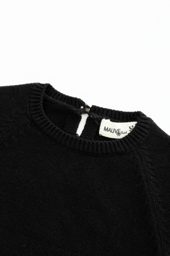 SWEATER ONESIE-BLACK-MBU503