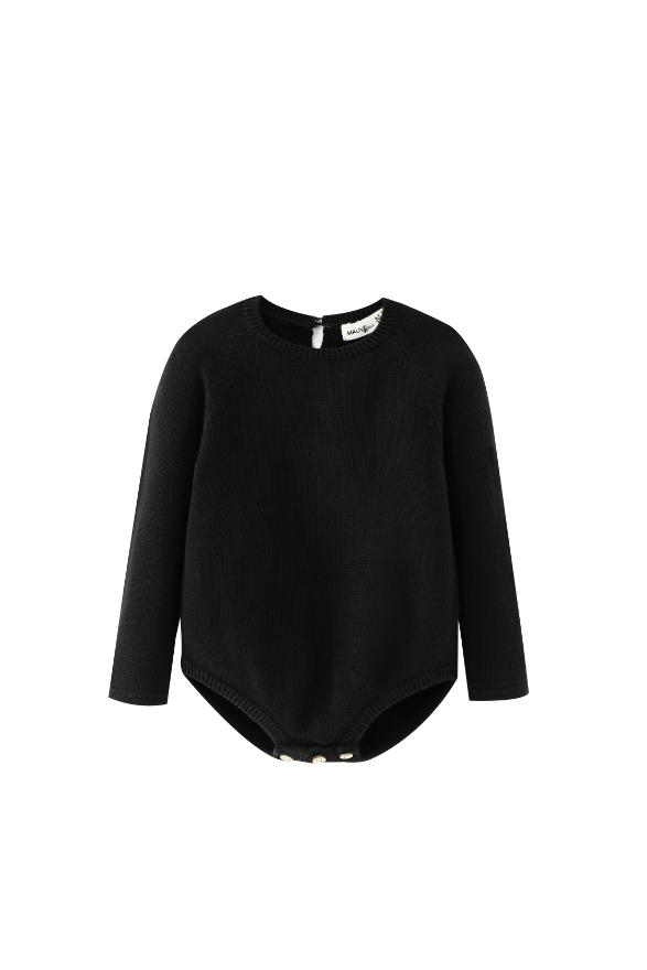 SWEATER ONESIE-BLACK-MBU503