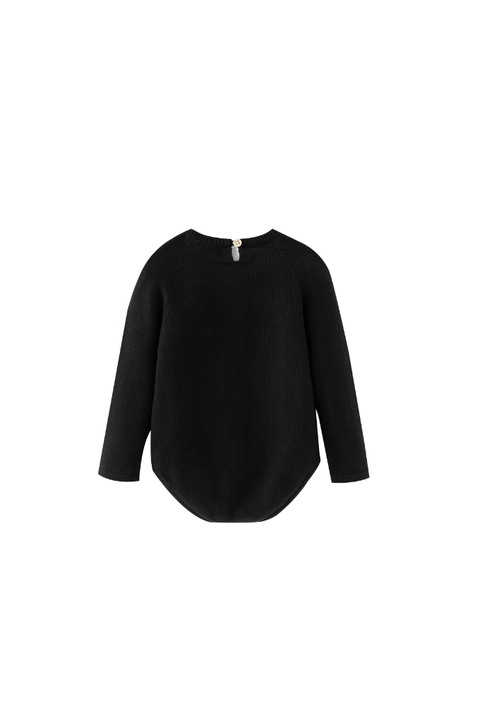 SWEATER ONESIE-BLACK-MBU503