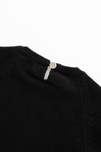 SWEATER ONESIE-BLACK-MBU503