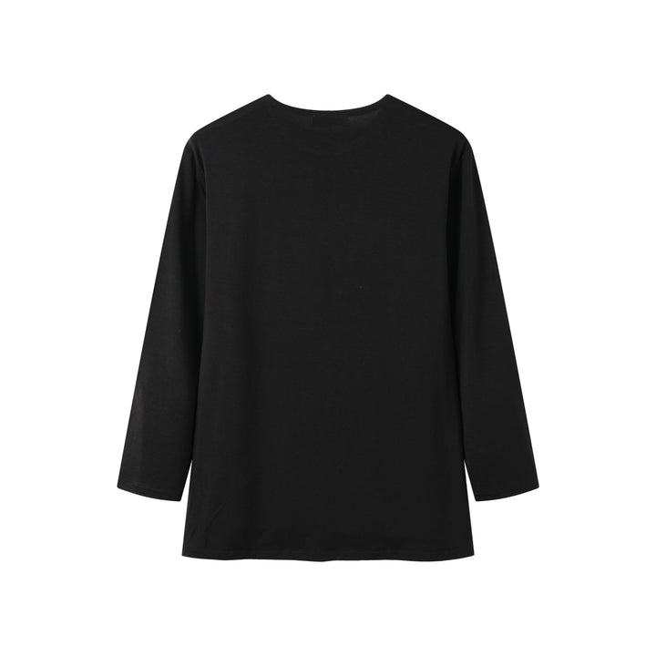 MODAL LONG SLEEVE T-SHIRT-BLACK