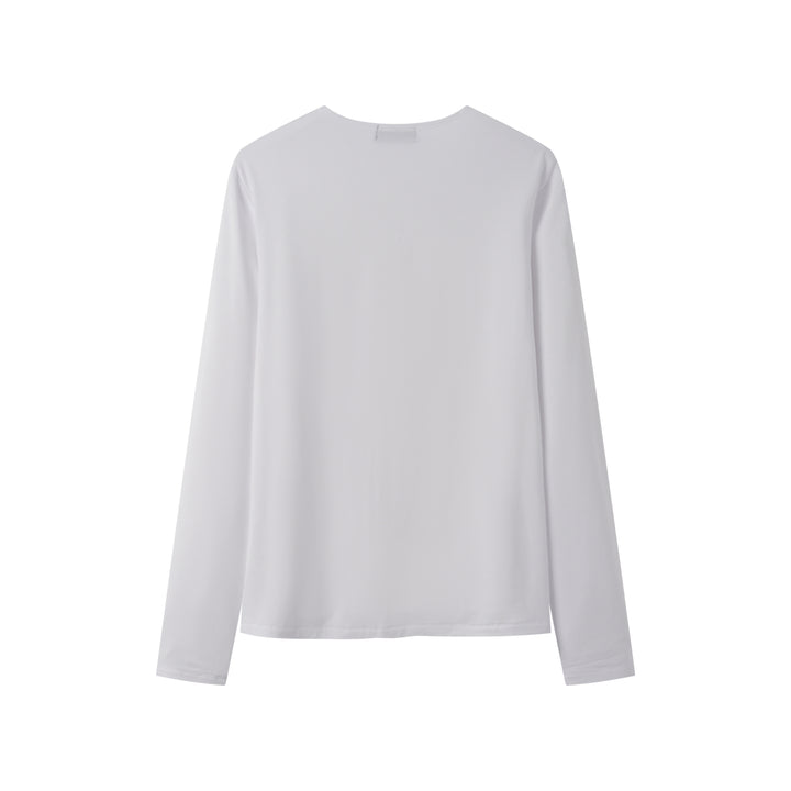 TEENS MODAL LONG SLEEVE T-SHIRT-WHITE