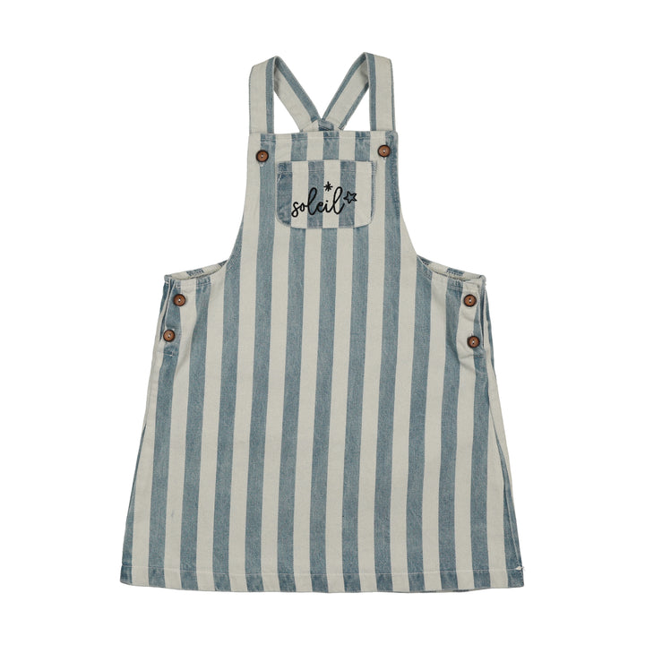 S26-BS03-BERMUDA STRIPED JUMPER-LIGHT BLUE DENIM STRIPES