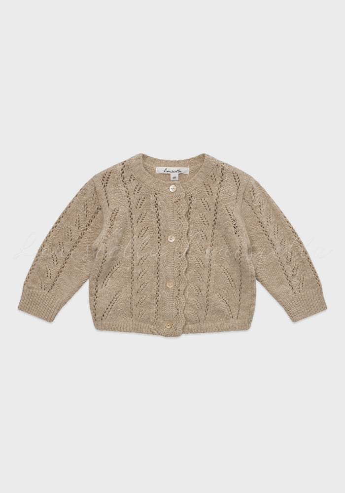 Baby Abbie Knit Cardigan Beige
