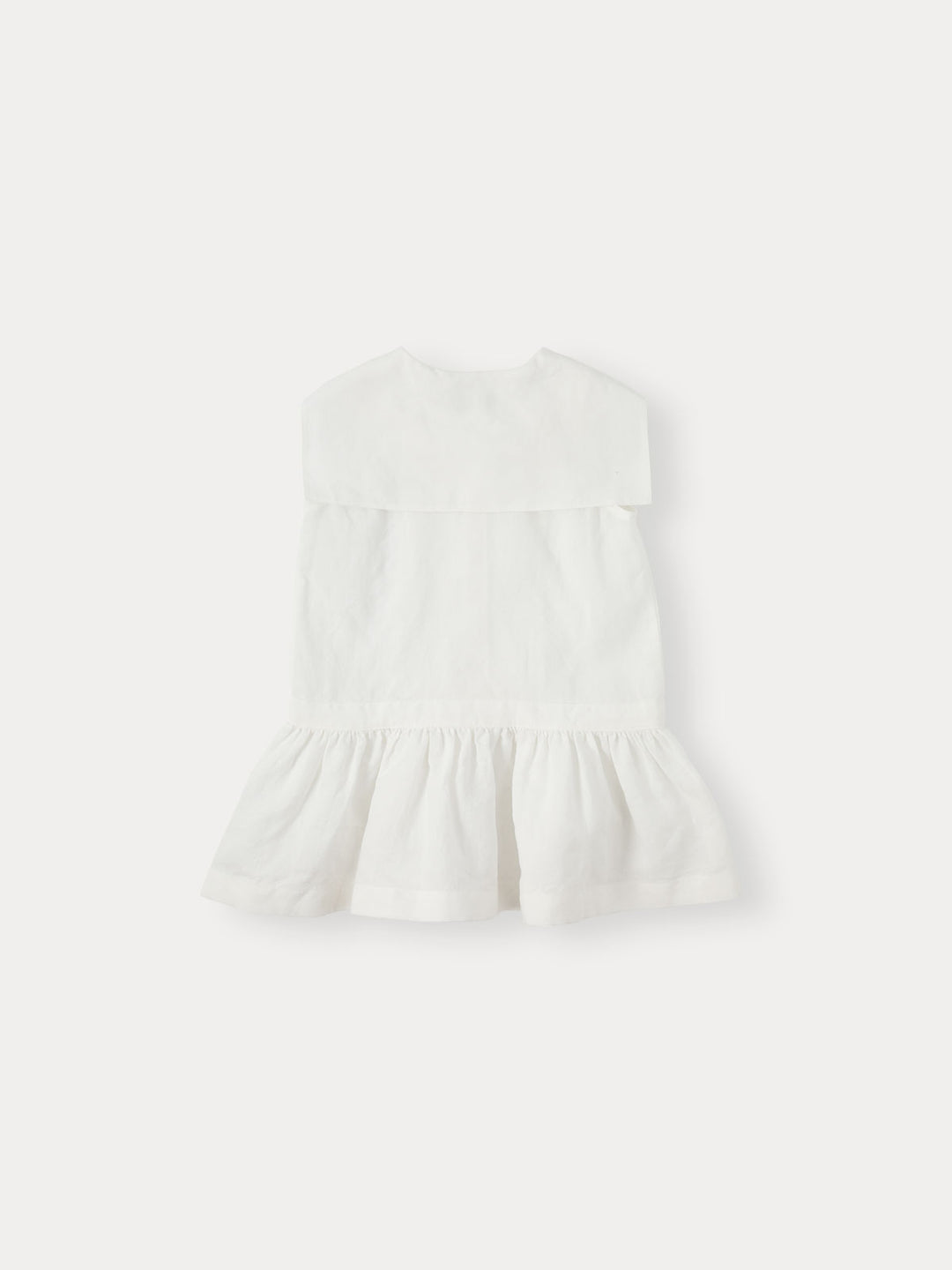 BNG26M1305 MARINE LINEN DRESS - IVORY