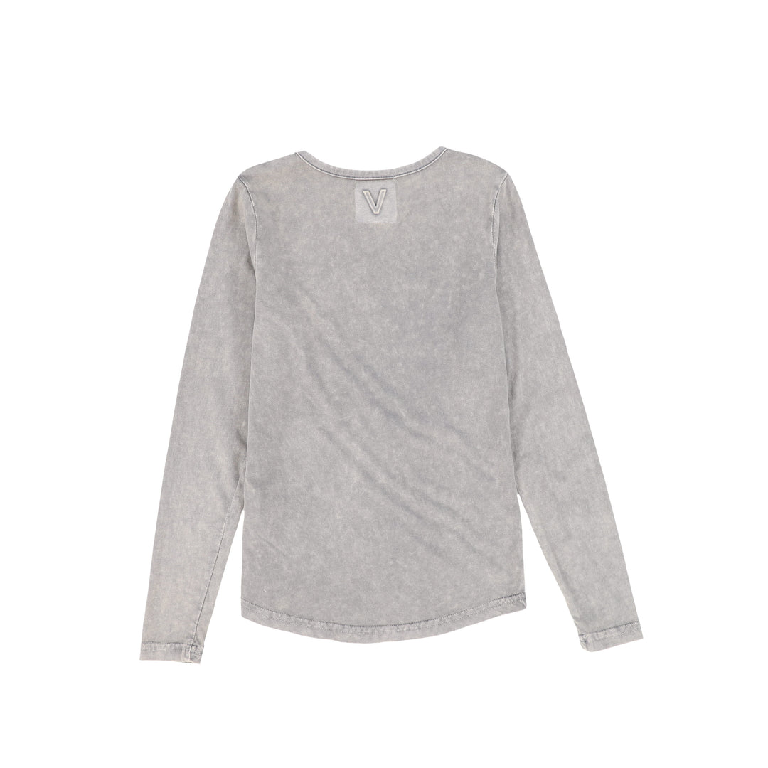 C-18645-Long Sleeve Tee -Grey