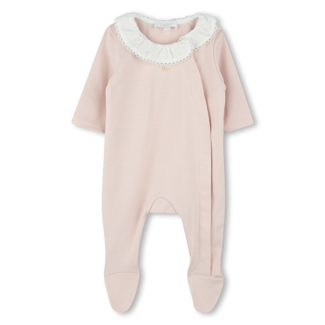 C20411-FOOTIE/2 BIBS-Pink Powder