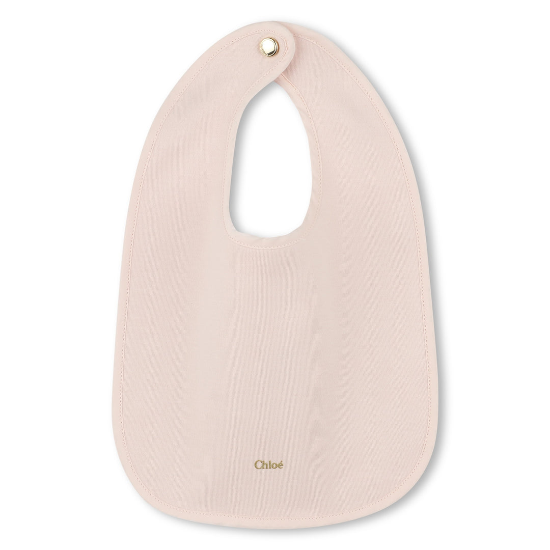 C20411-FOOTIE/2 BIBS-Pink Powder