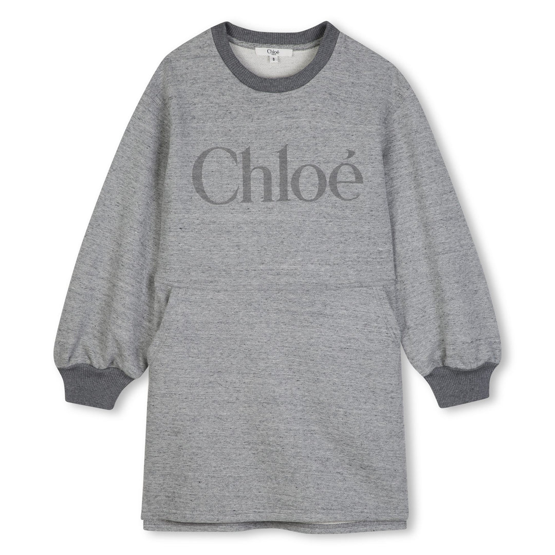 C21244 CHINA GRAY DARK GRAY LONG SLEEVED DRESS