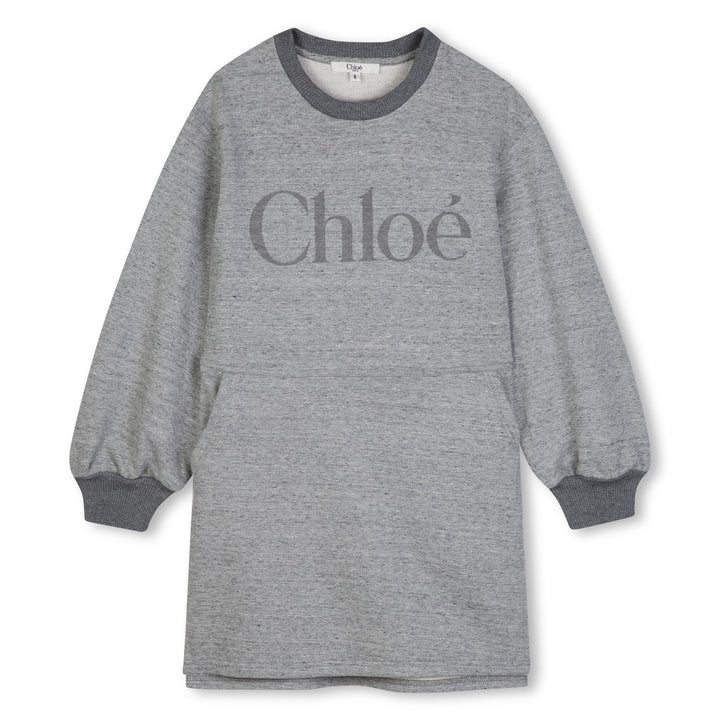 C21244 CHINA GRAY DARK GRAY LONG SLEEVED DRESS