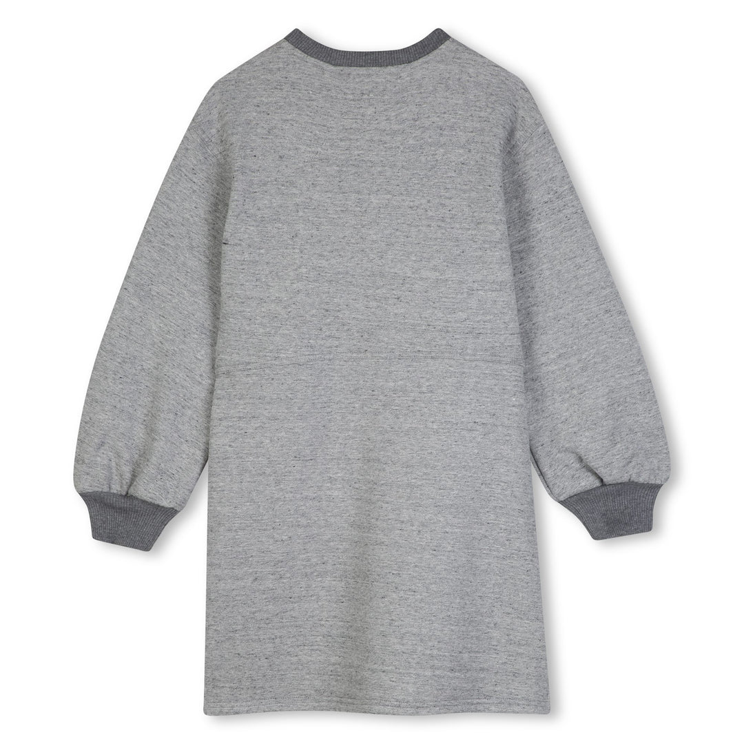 C21244 CHINA GRAY DARK GRAY LONG SLEEVED DRESS