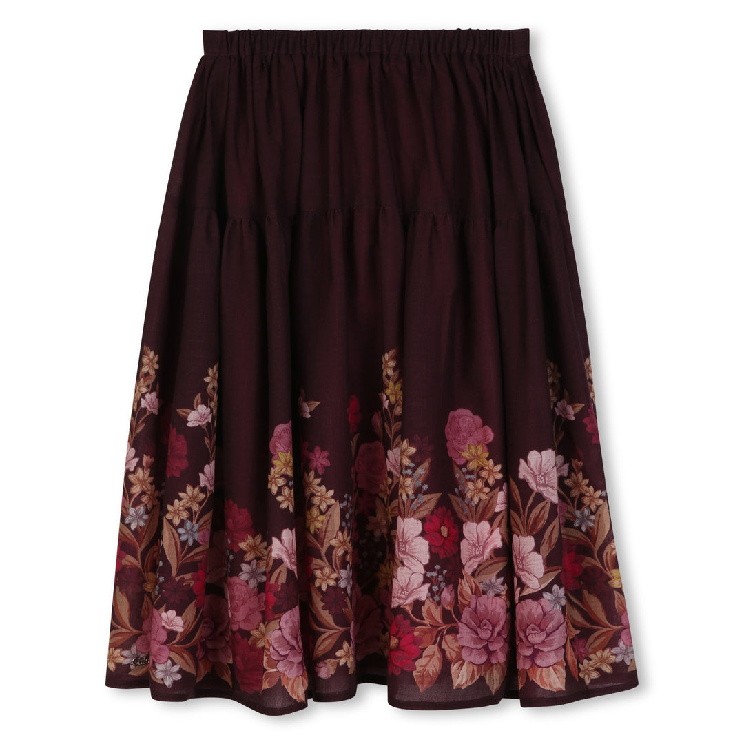 C21259 DARK PLUM CEREMONIE SKIRT