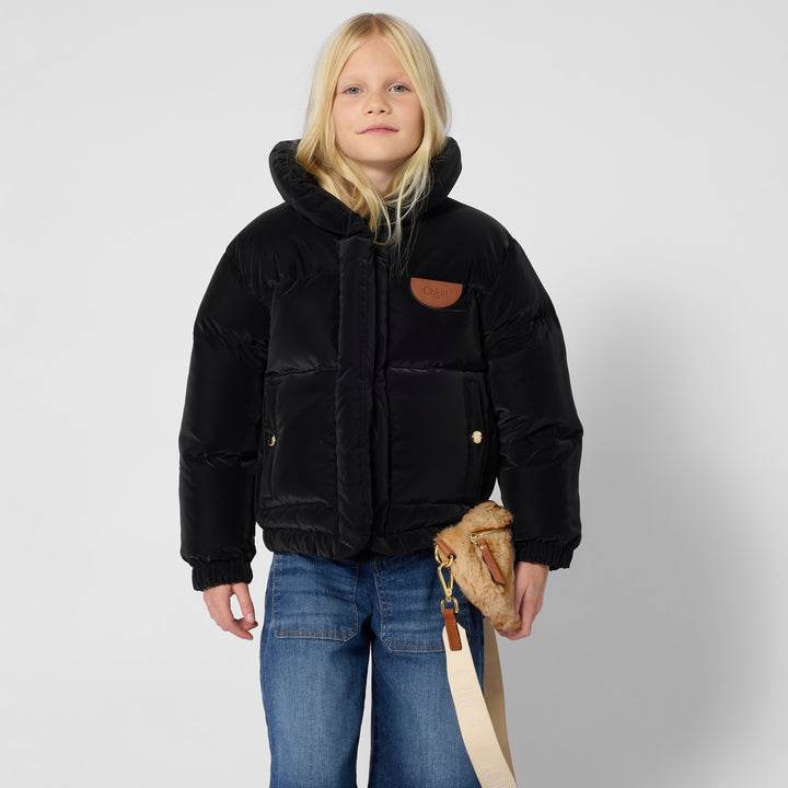 C21283  BLACK PUFFER JACKET