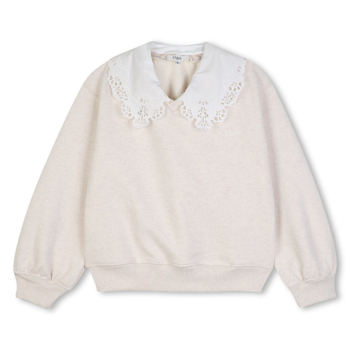 C21287 CHINE ECRU SWEATSHIRT