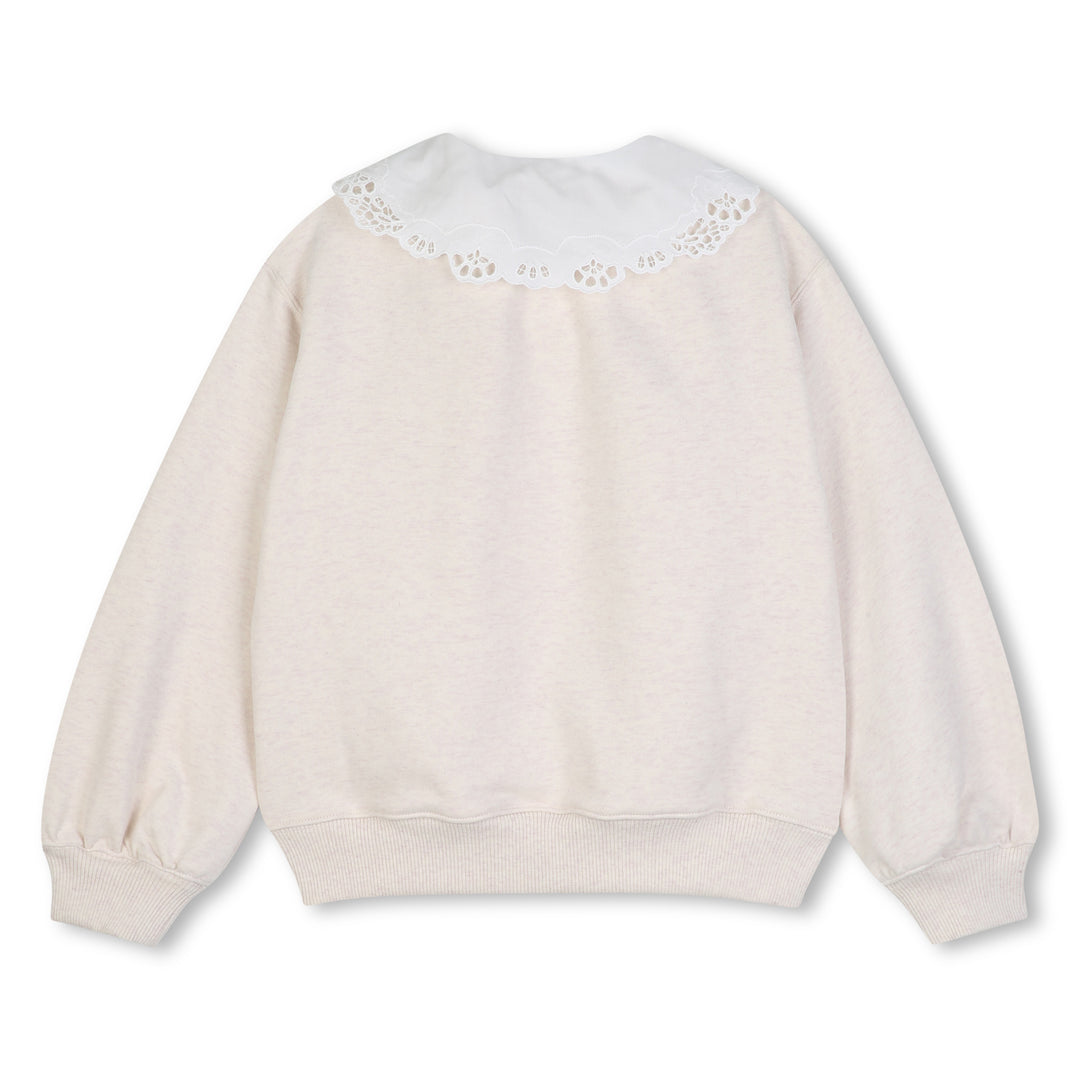 C21287 CHINE ECRU SWEATSHIRT