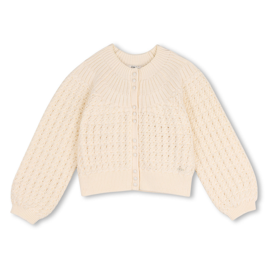 C21297 IVORY KNITTED CARDIGAN