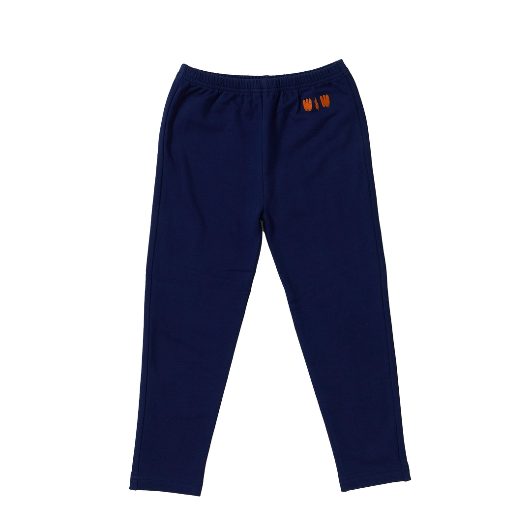 C26207 BABY RIB LEGGINGS - NAVY
