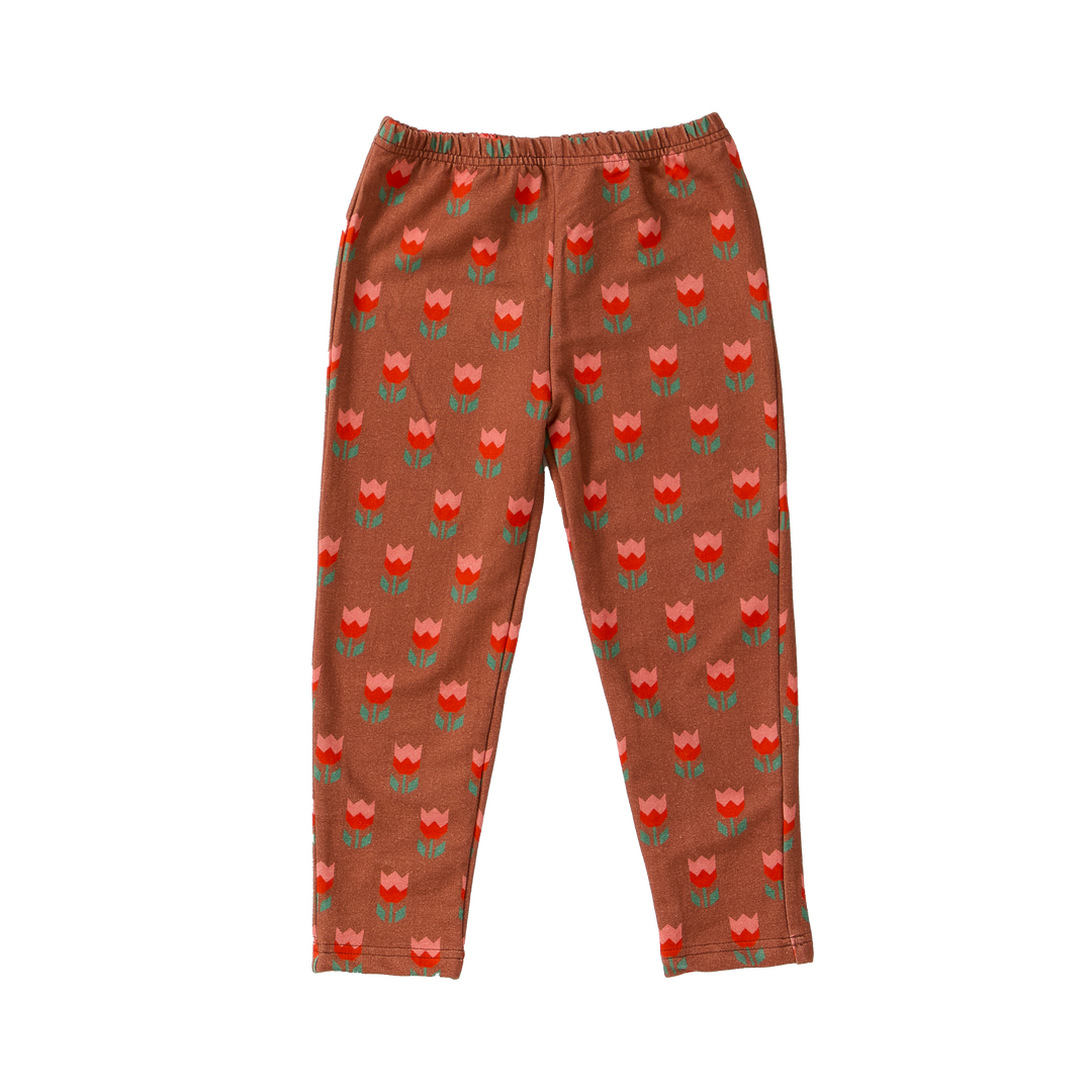 C26207 BABY RIB LEGGINGS - SUNSET TULIP