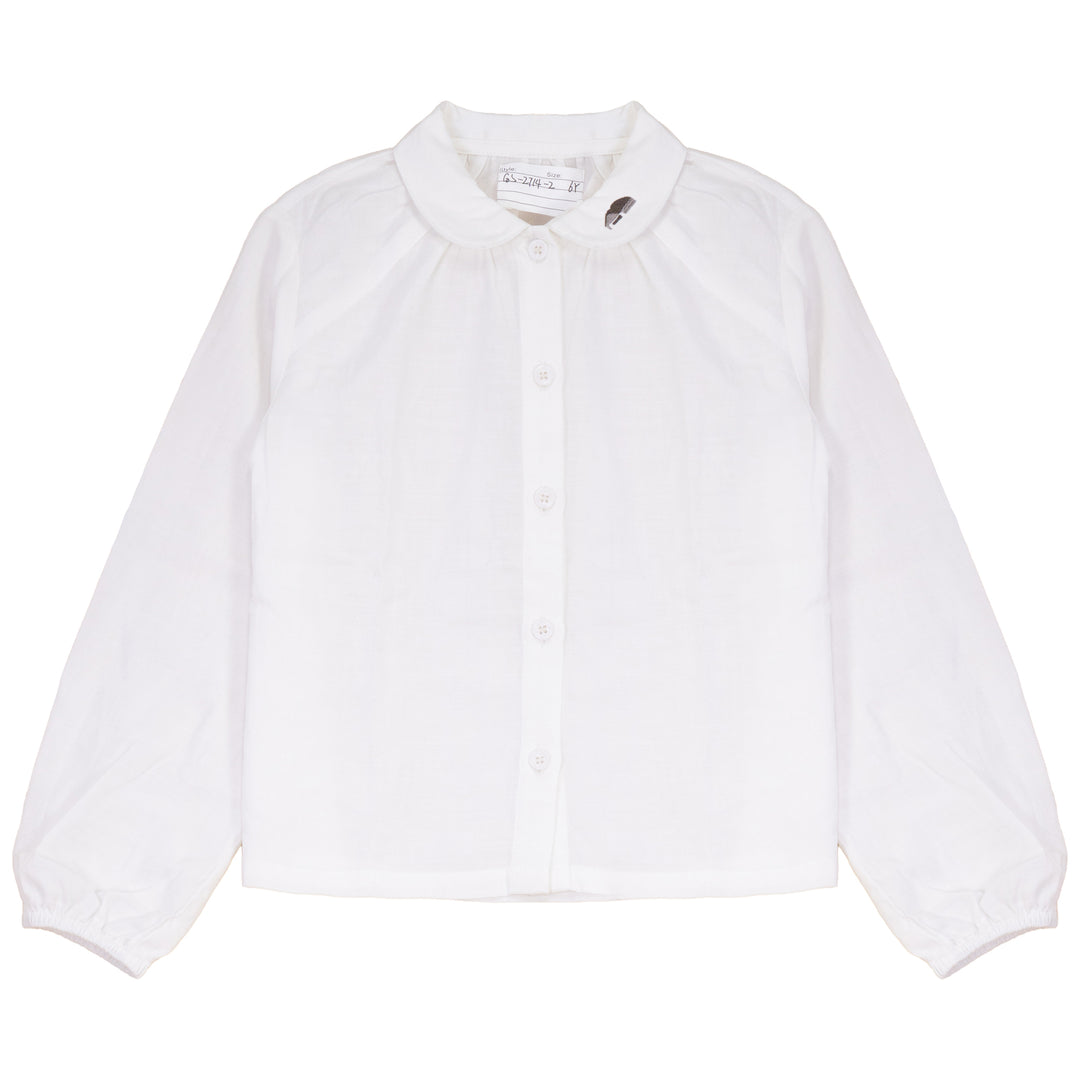 C2714CR/BR BOY SHIRT WITH EMBROIDERY