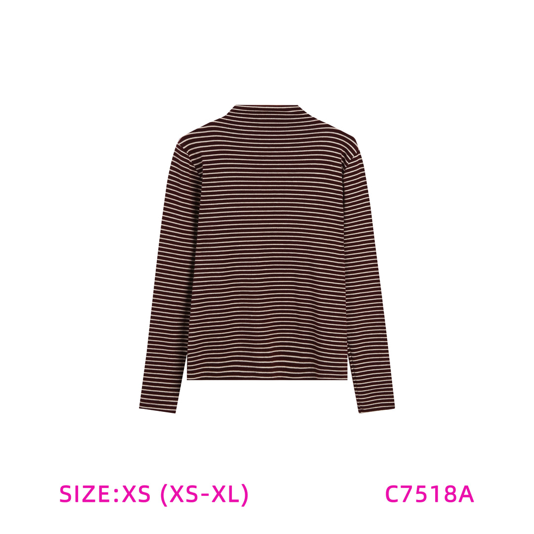C7518A-STRIPED TURLENECK