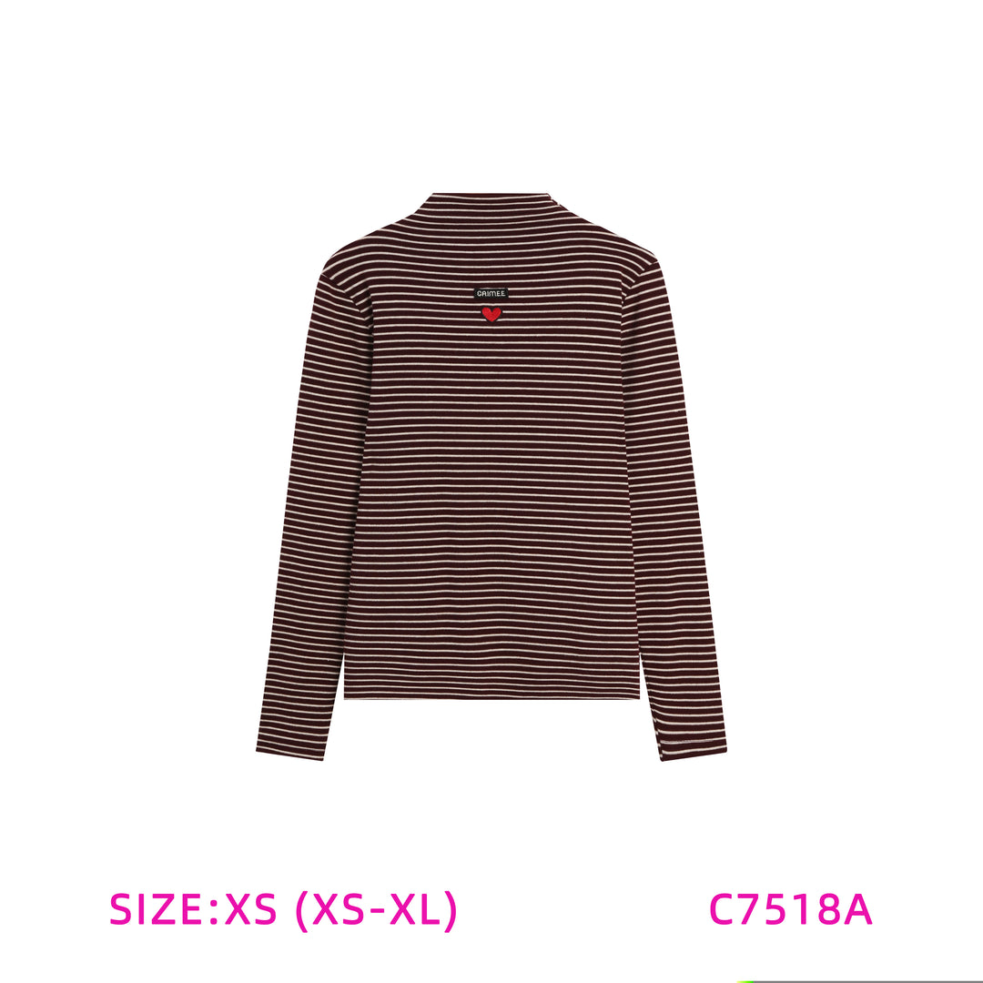 C7518A-STRIPED TURLENECK