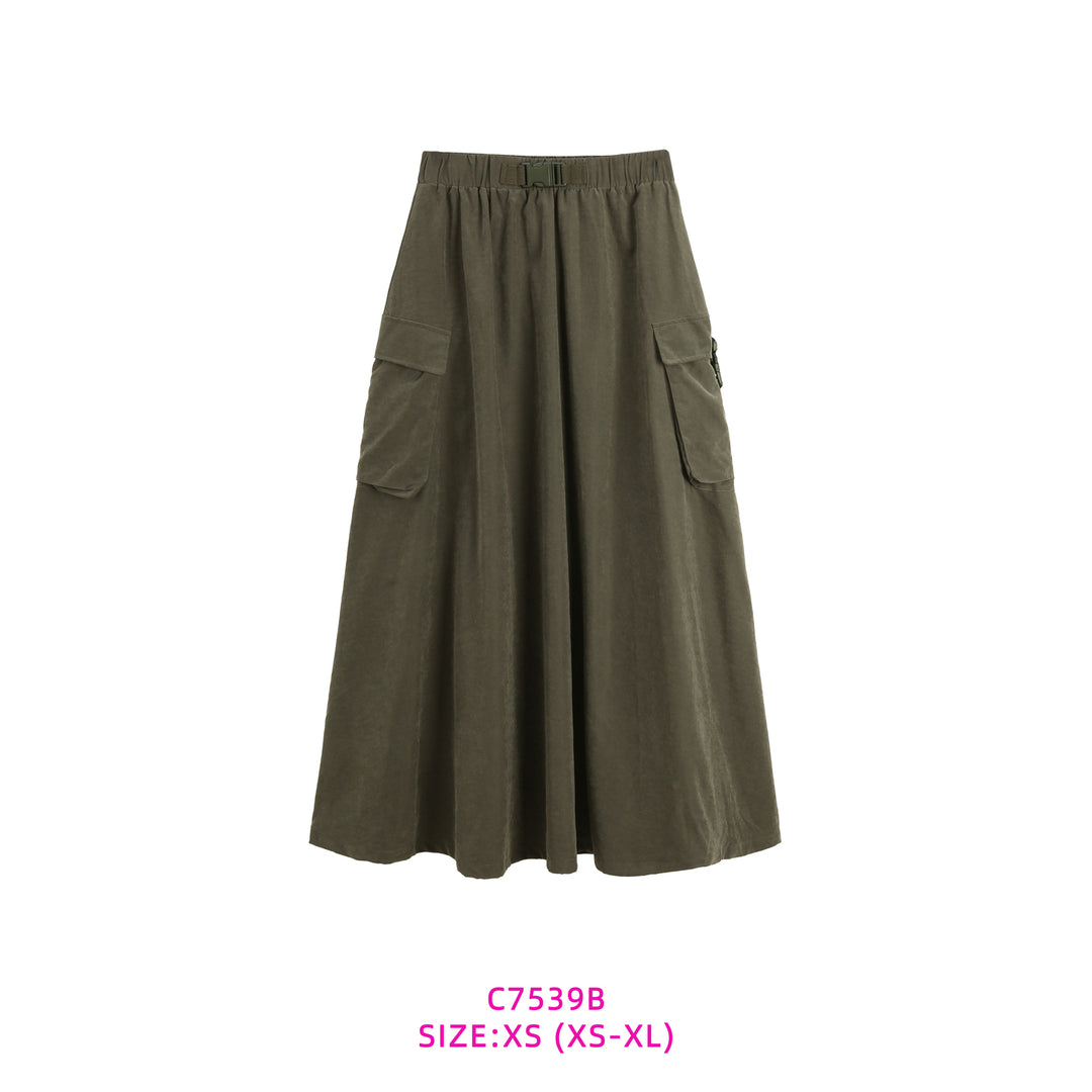 C7539B-POCKET SKIRT
