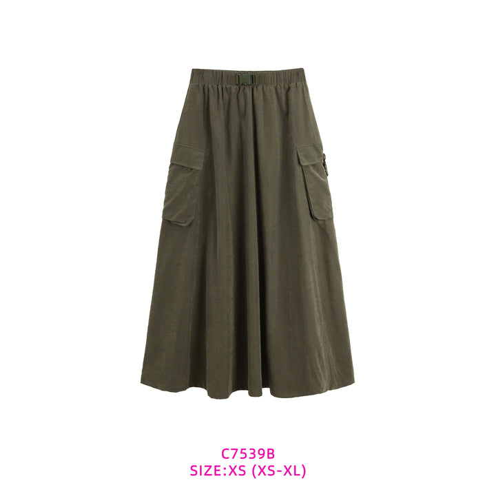 C7539B-POCKET SKIRT