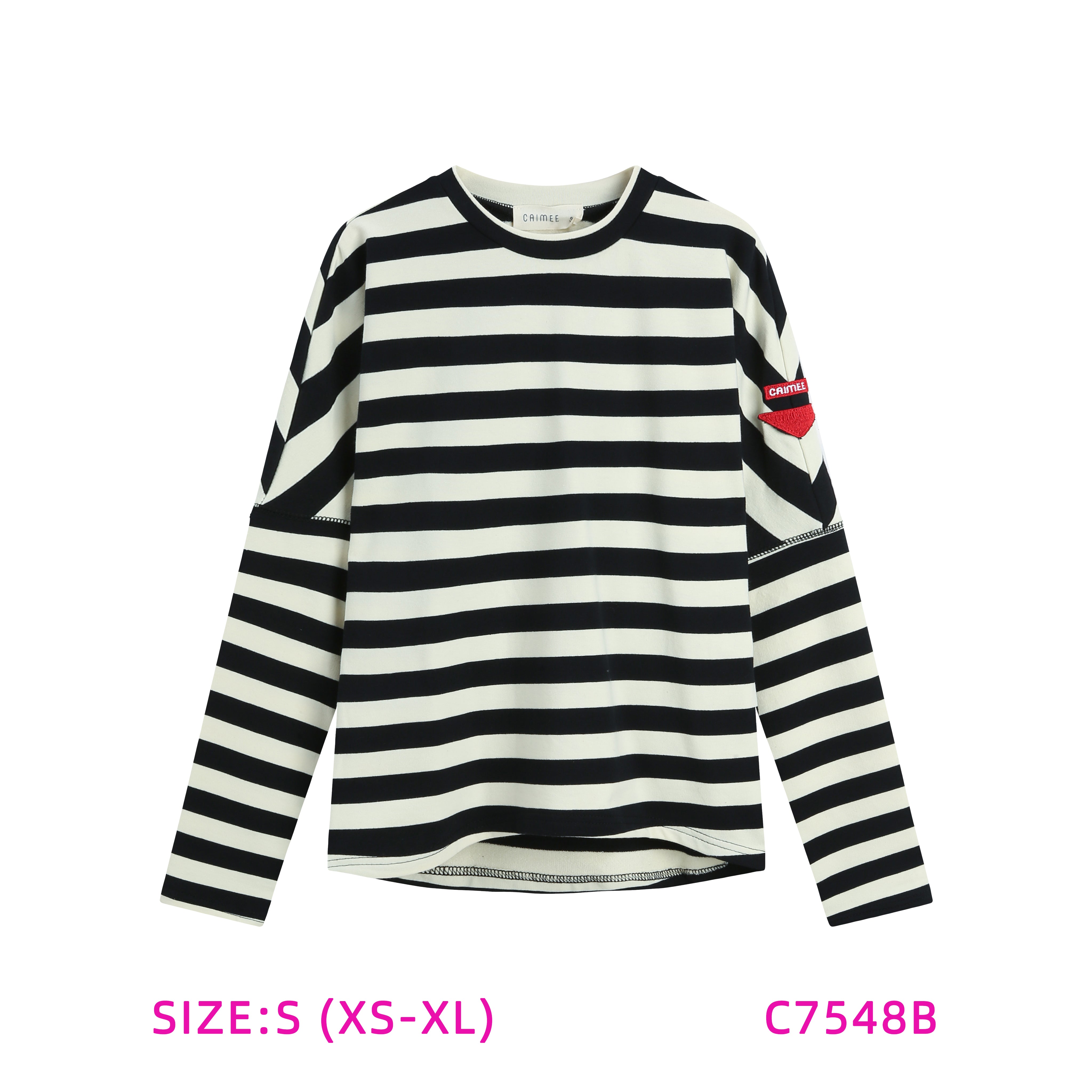 C7548B-STRIPED T-SHIRT – whoopikids