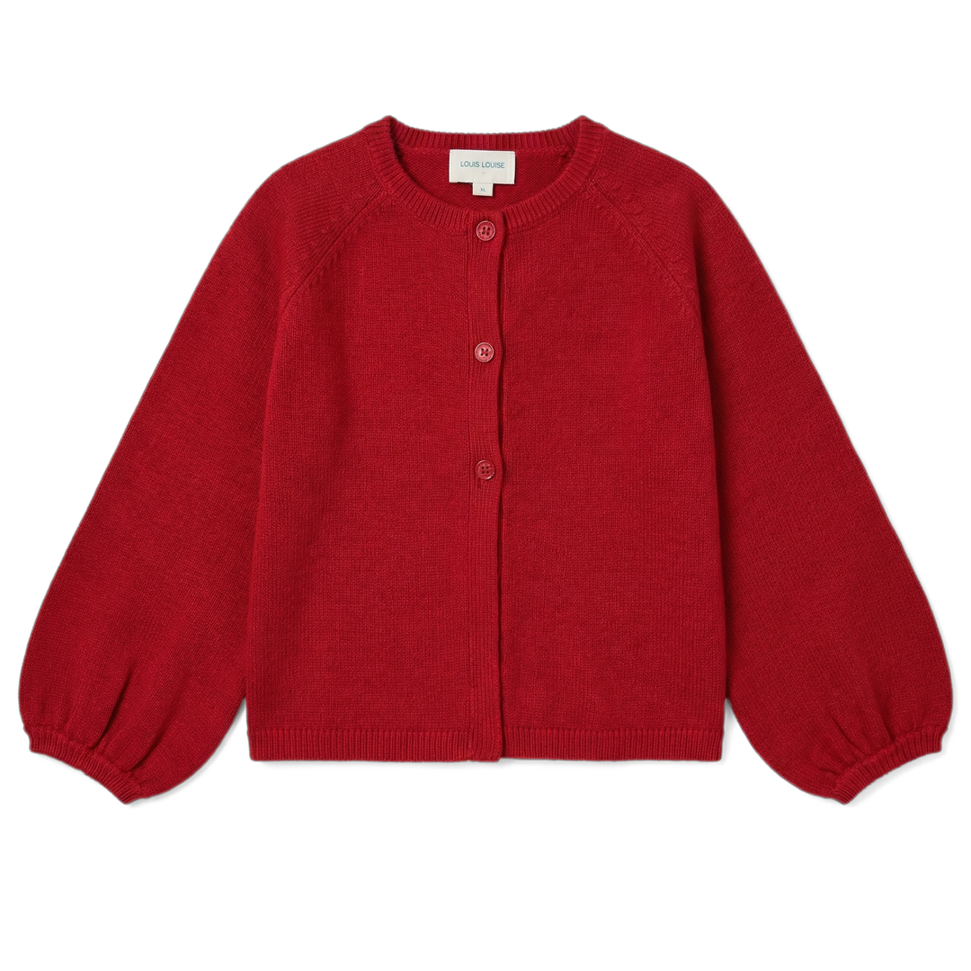 W263006 CARDIGAN GULSAH KNITTED - RED