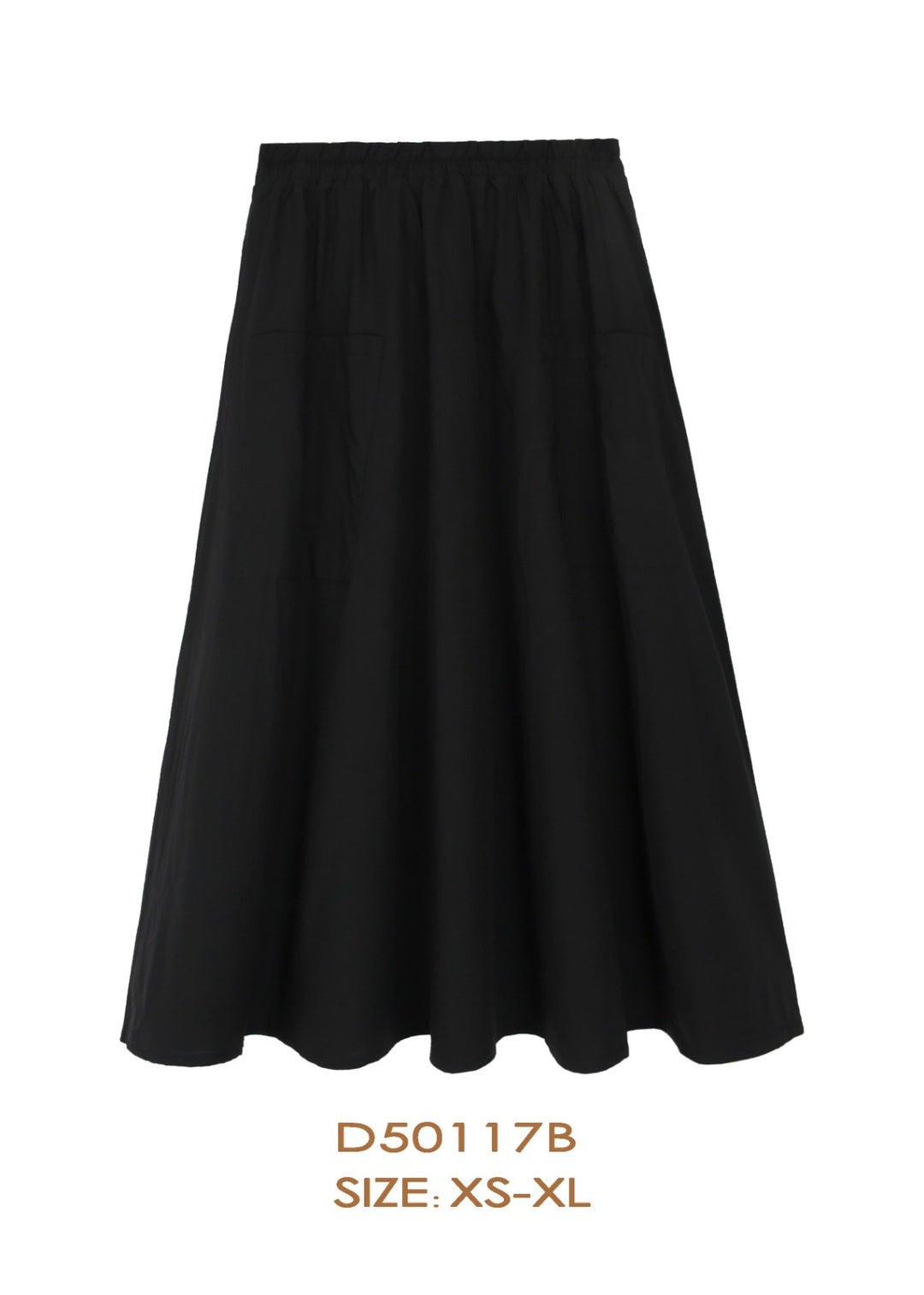 D50117B-SKIRT-Black