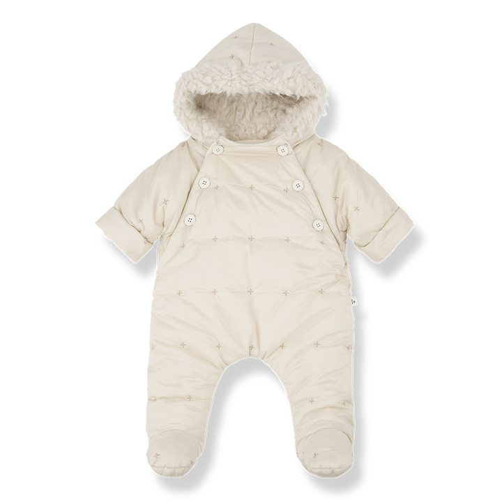 COHEN-padded suit-ecru
