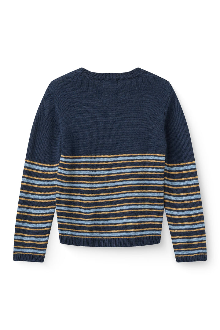 262-000-300 COPENHAGEN COLORS MERINO SWEATER - NAVY COMB