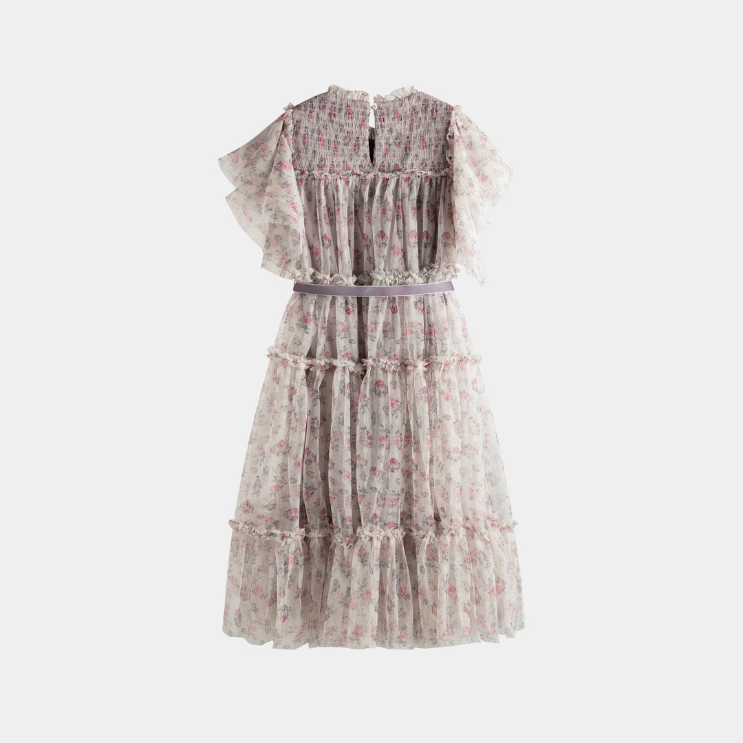 Carolina Dress Pink Roses