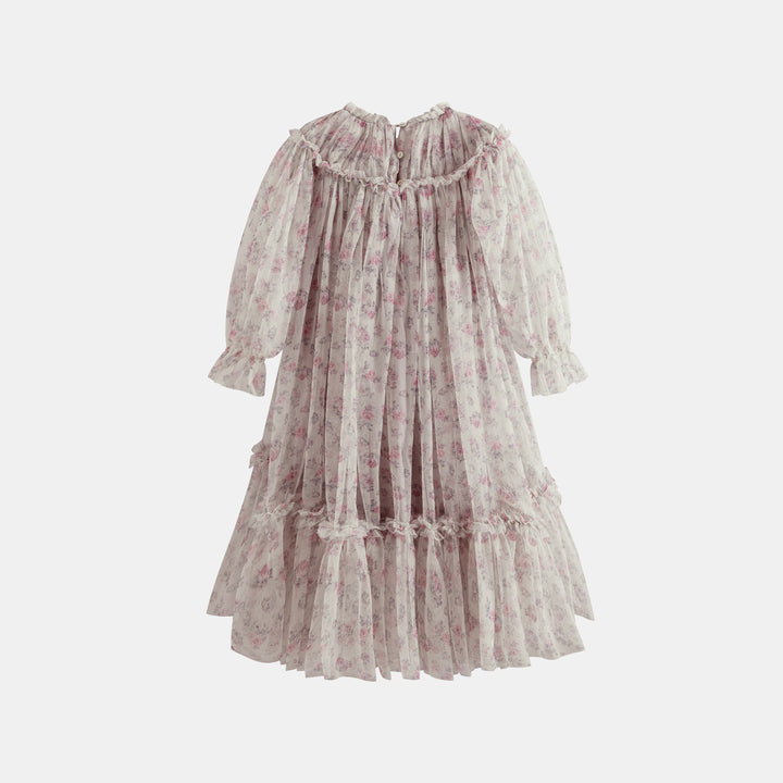 Marisol Dress Pink Roses