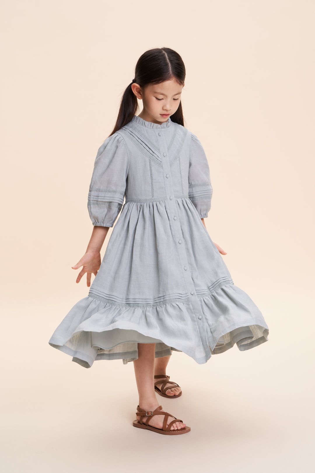 MADELAINE DRESS-Celadon