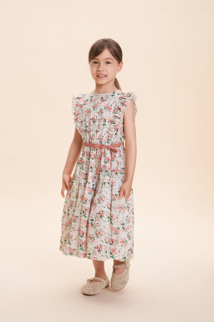 BELLA DRESS-Pink Flower