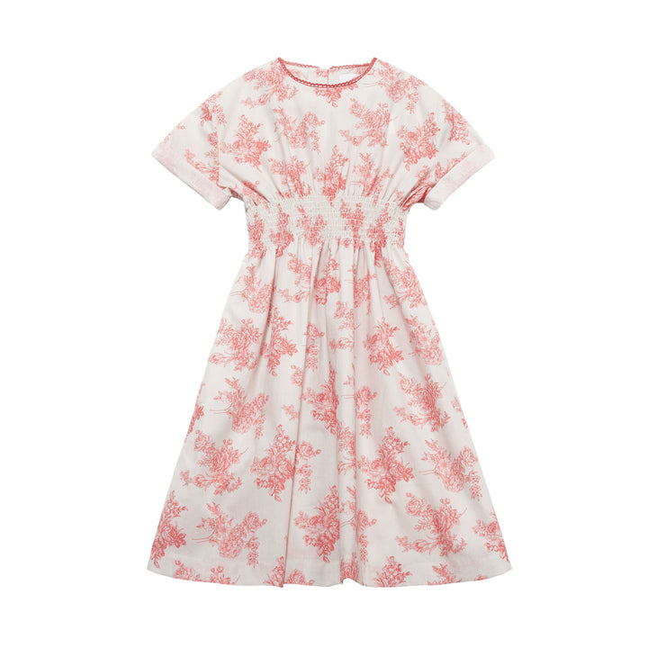 SIA DRESS-Toile De Jouy Pink