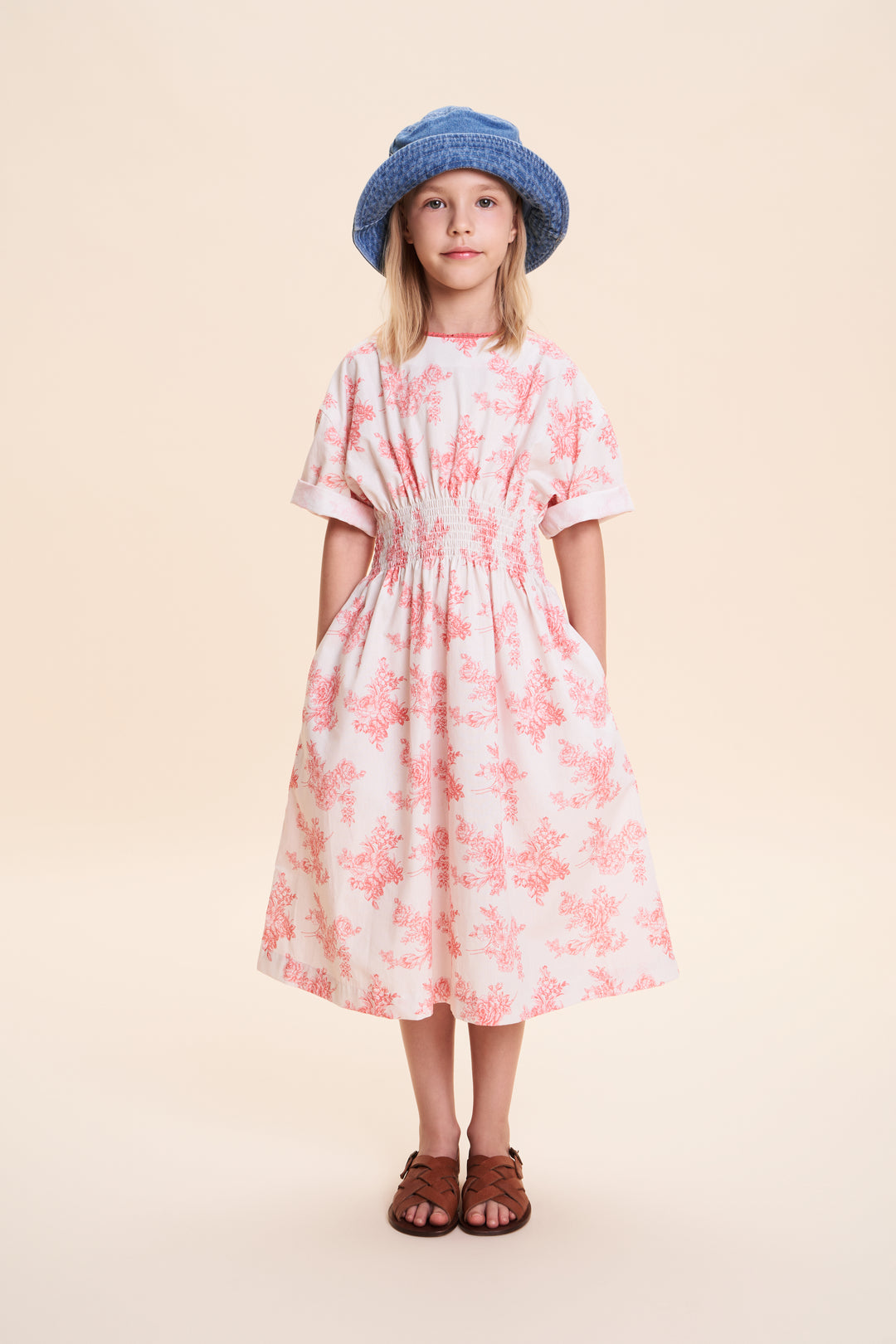 SIA DRESS-Toile De Jouy Pink