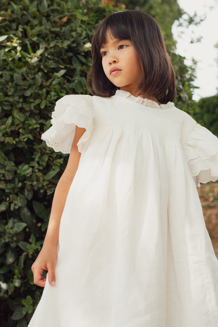 Vanya Dress-White