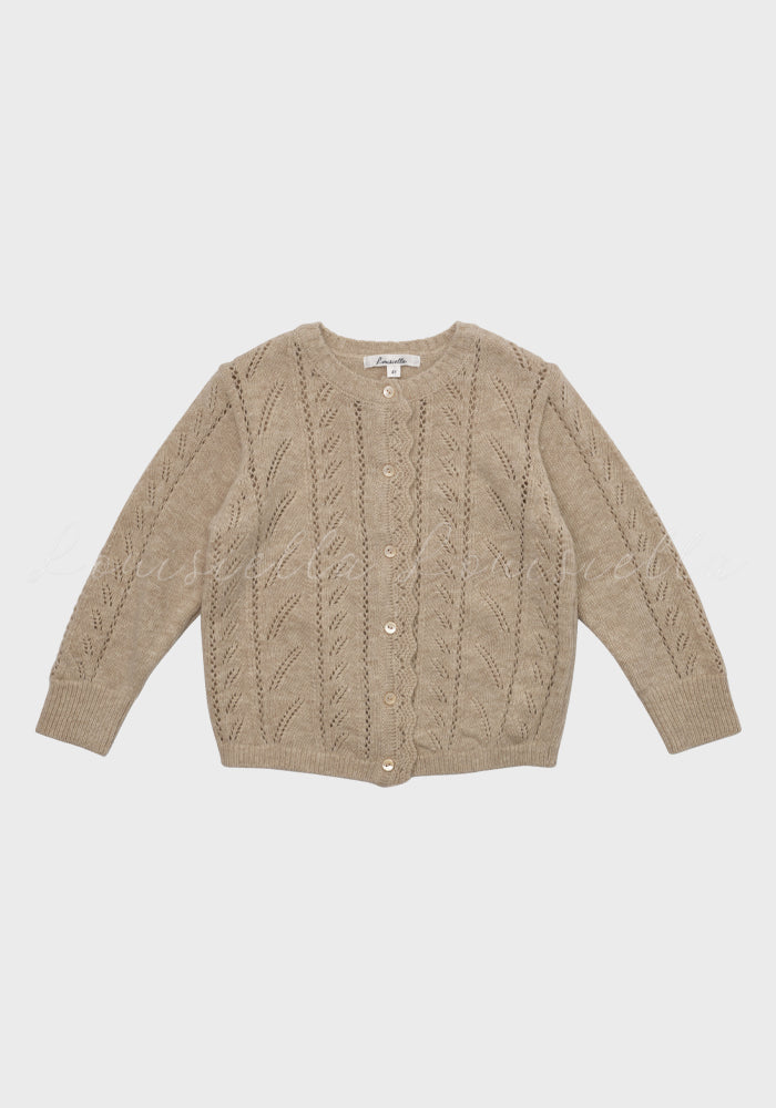 Abbie Knit Cardigan Beige