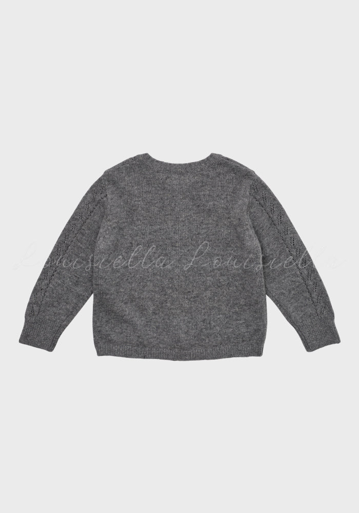 Baby Abbie Knit Cardigan Gray