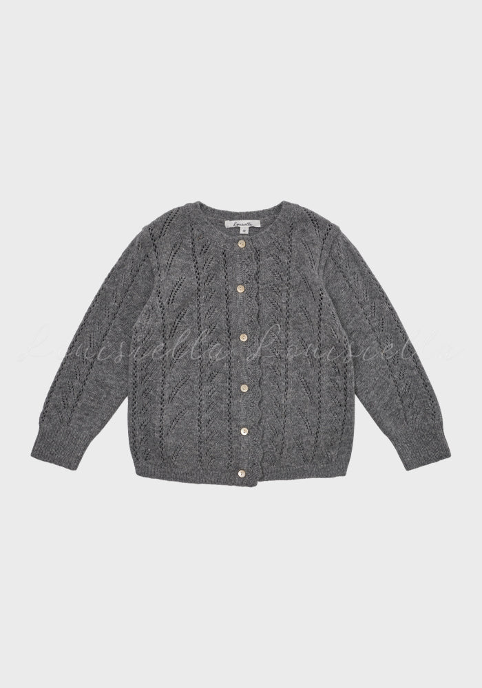Baby Abbie Knit Cardigan Gray