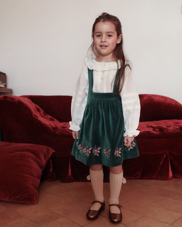 FD-FW26-00011 CECILE BLOUSE LARGE - SWISS DOBBY ECRU