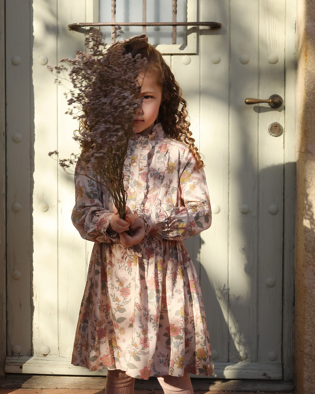 FC-FW26-00014 DAWN DRESS LONG - VISCOSE TWILL BLOOM