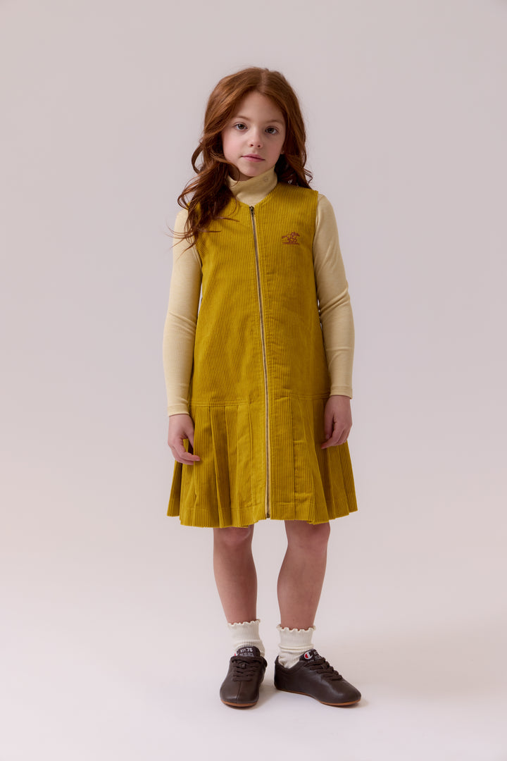 E424 Delilah Dress - Mustard