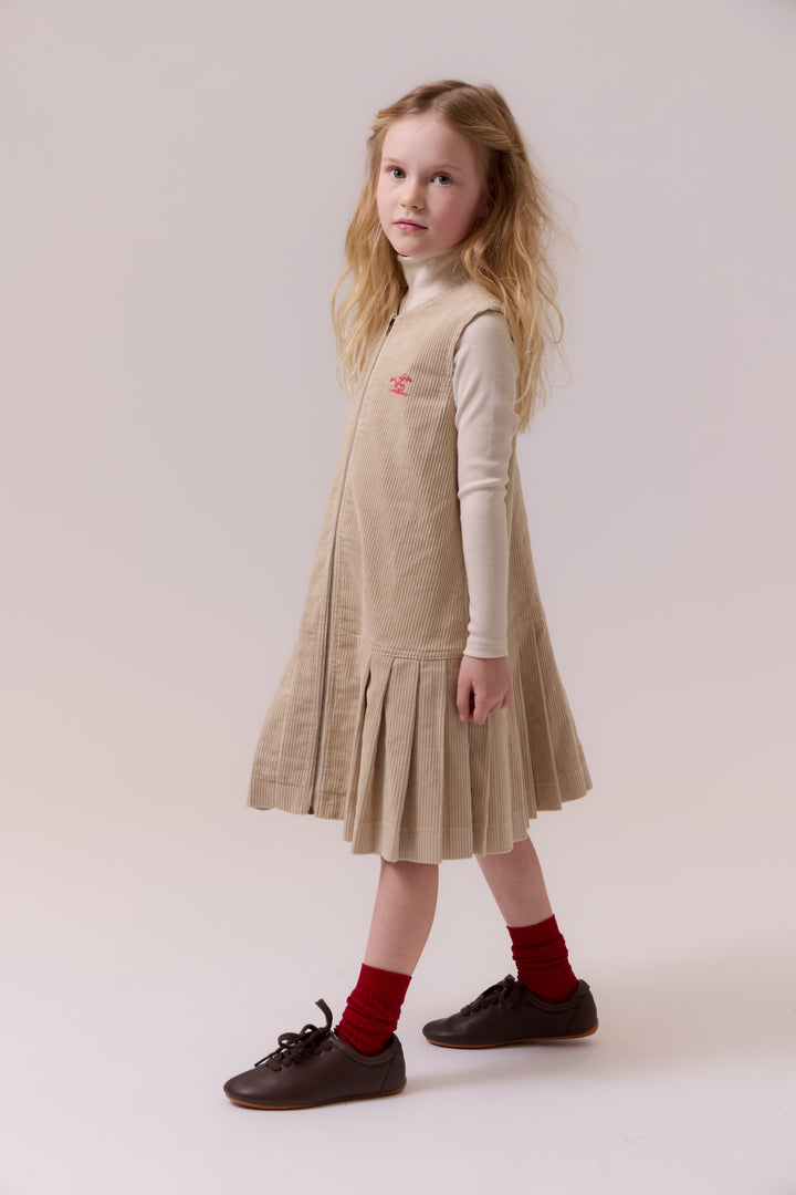 E424 Delilah Dress - Oatmilk