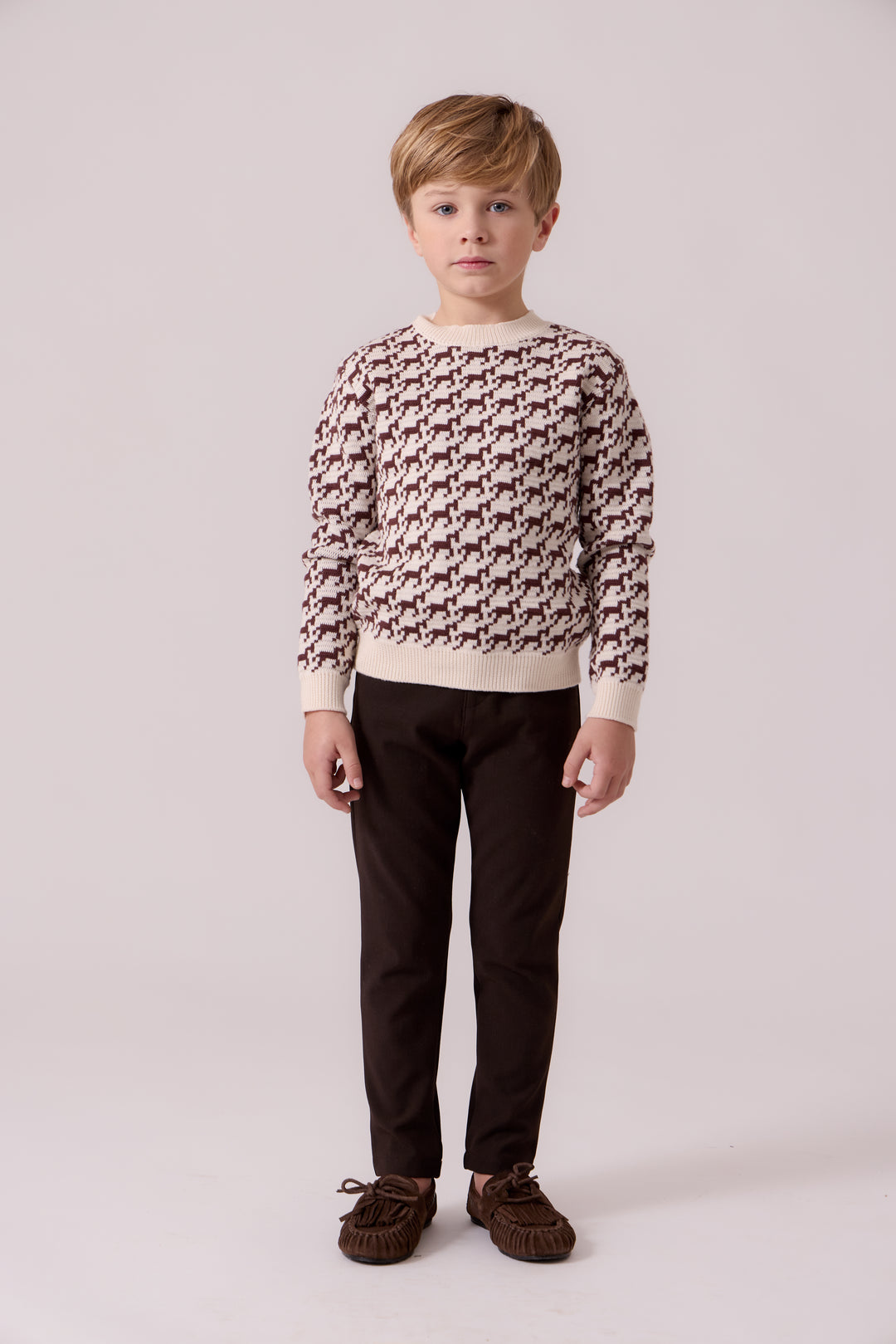 J412 Ashton Knit Sweater - Brown