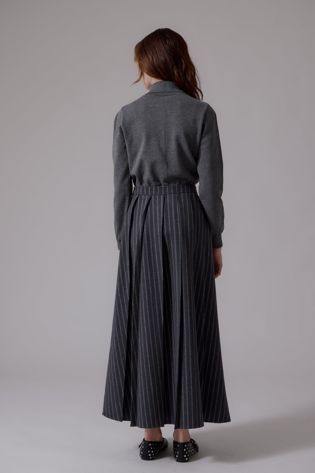 L408 Lyla Midi Skirt Grey