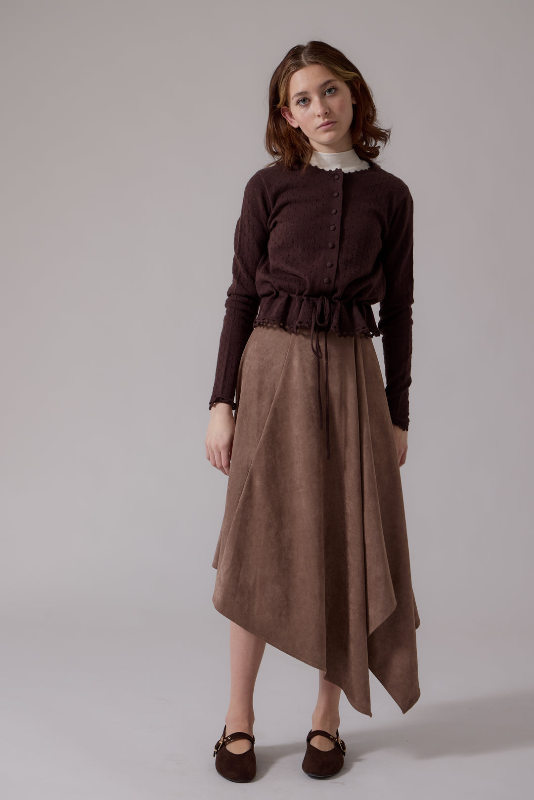 COMING SOON K401 Claudia Cardigan Chocolate